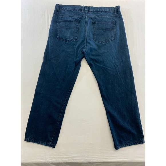 Roadrunner Men's Tapered Blue Jeans Size 40 X 32 Cotton High Rise Denim - Picture 3 of 3